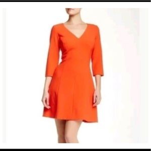 Trina Turk Nat Ponte Orange Dress